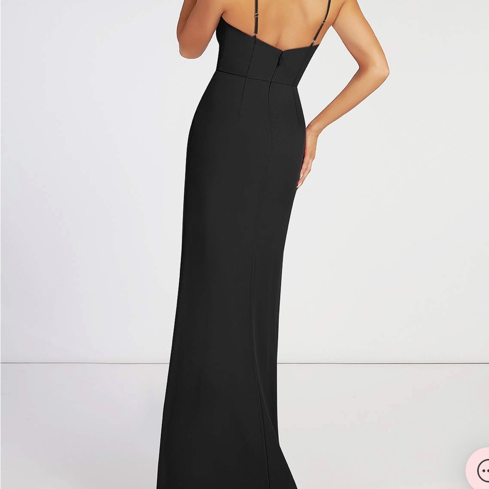 Azazie Tayla Black Bridesmaids dress - size A4. Never been worn or altered.